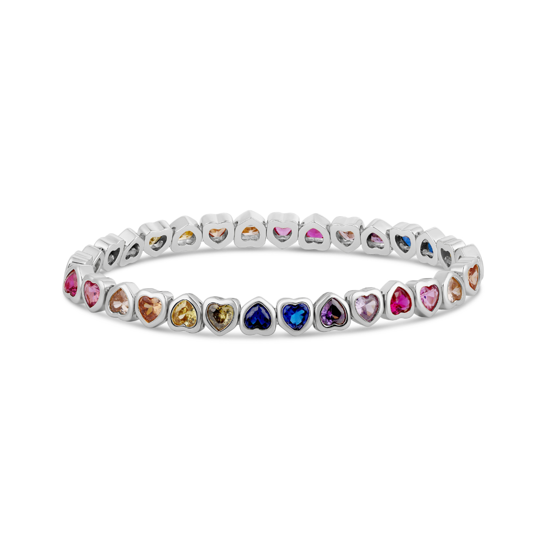 Pulsera de Corazones Multicolor