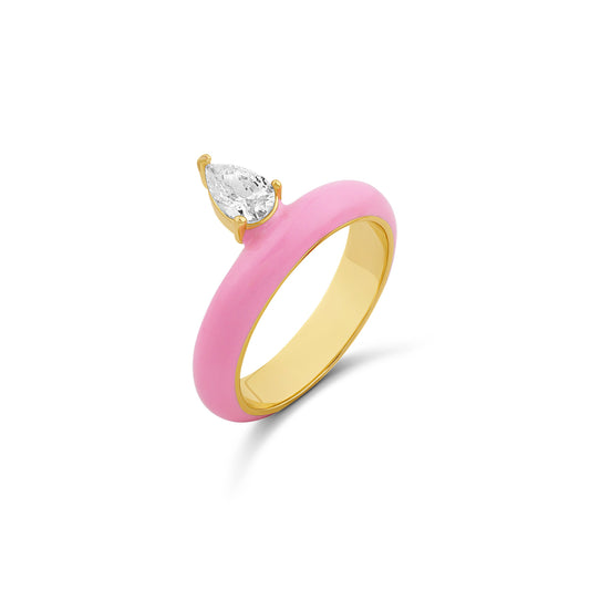 Anillo Enamel Chic – Múltiples Colores y Formas de Piedra