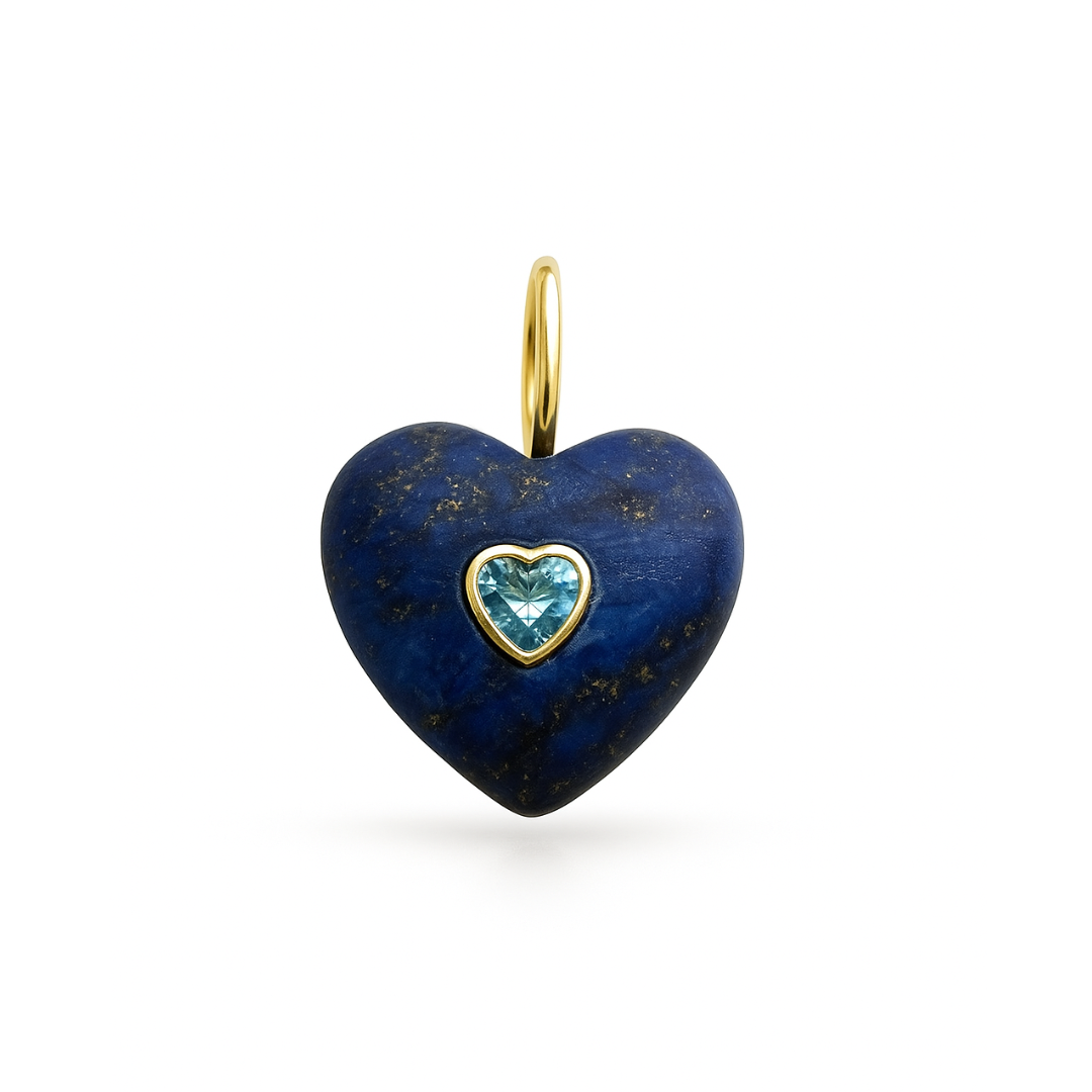 Charm Corazón en Piedra