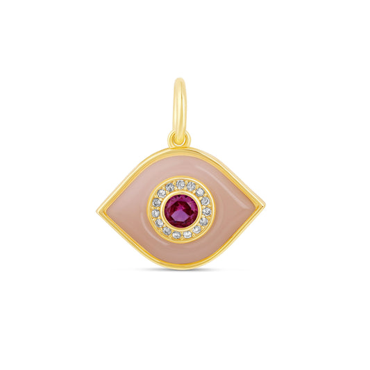 Charm Ojo Protector con Zirconia