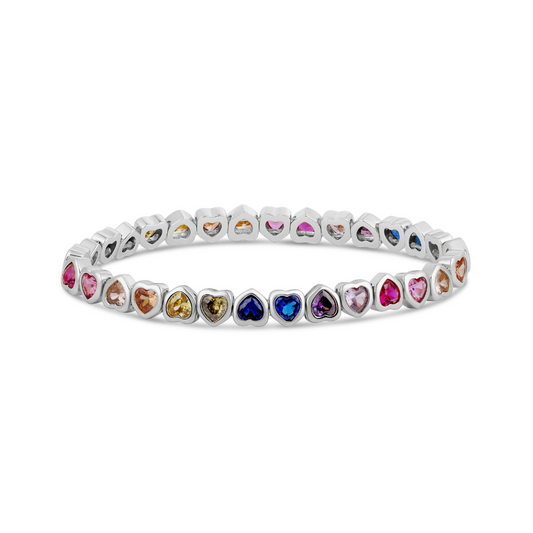 Pulsera de Corazones Multicolor