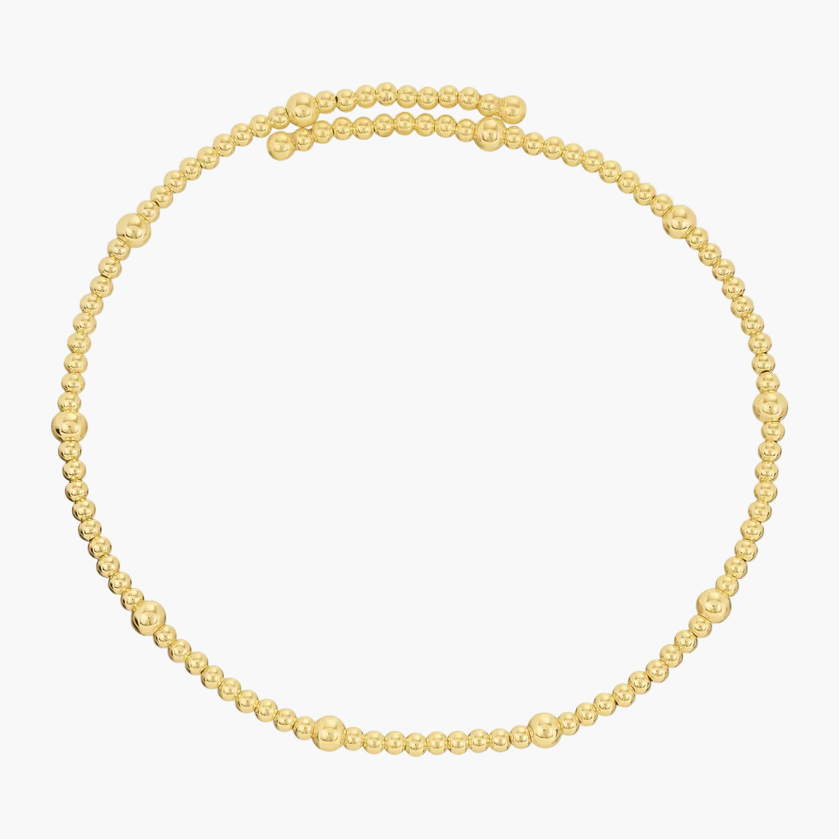 Gargantilla / Choker de cuentas doradas